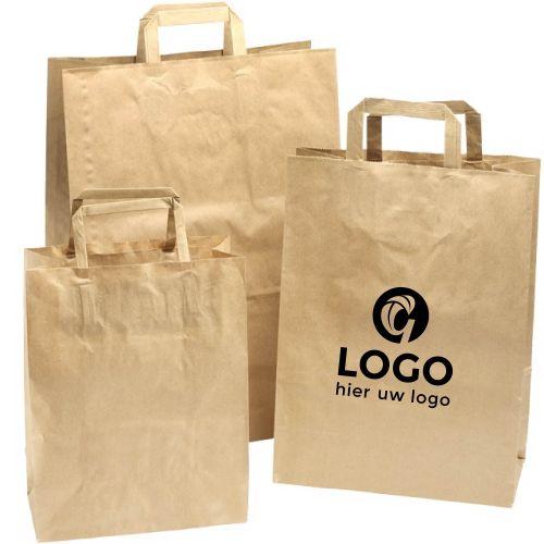 Paper bag | Small | Cheap | 18 x 8.5 x 23 cm - Image 1